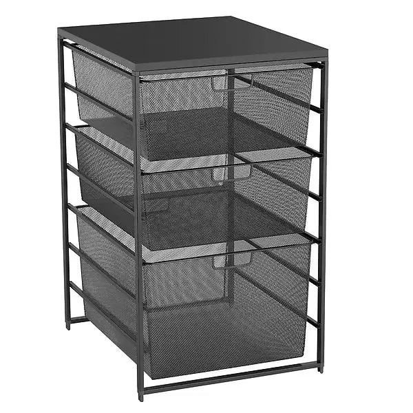 Elfa 45 Standard Melamine Top Shelf Graphite - ELFA - Freestanding Drawer Kits - Soko and Co