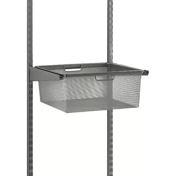 Elfa Mesh Basket for Gliding Drawer Frame W: 45 D: 40 H: 28 Graphite - ELFA - Gliding Drawers and Racks - Soko and Co